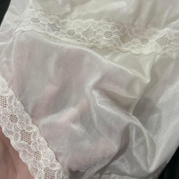 Vintage slip dress sheer white - Picture 5 of 8